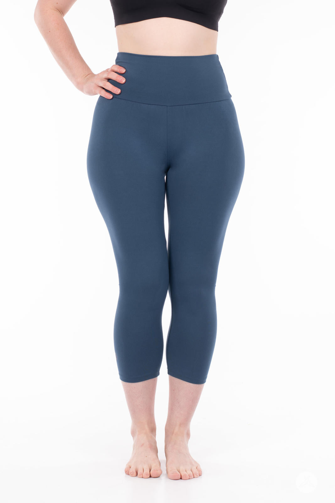 High Waisted Workout Leggings for Women - Solid Color Yoga Pants with Wide Waistband - Perfect for Gym, Running & Lounge Wear