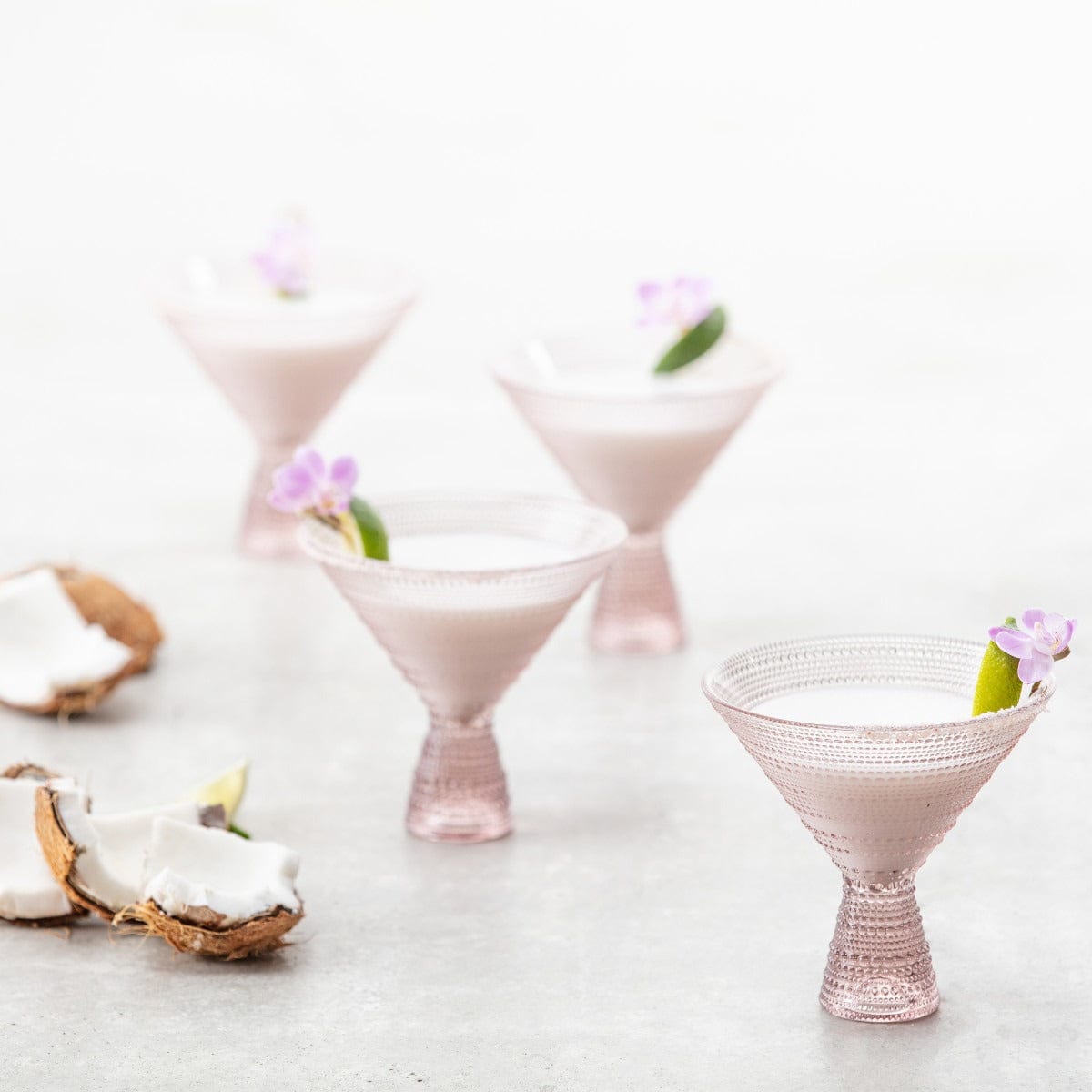 Fortessa Jupiter Martini Glasses 11.5oz (Set of 4) - Elegant Cocktail Glasses for Martinis & Mixed Drinks - Perfect for Home Bars, Parties & Entertaining - Multiple Colors Available