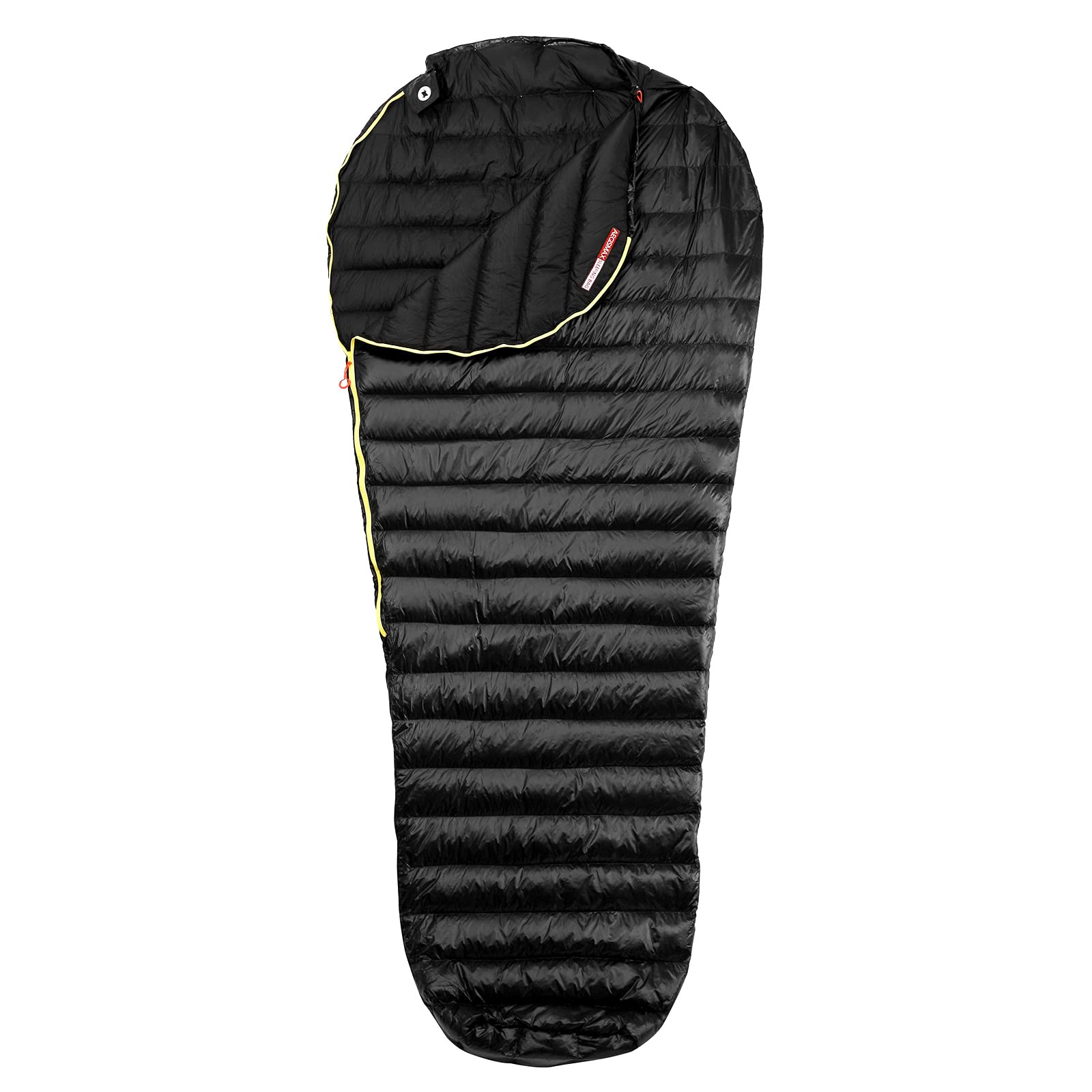 Ultra-Light 800FP White Goose Down Mummy Sleeping Bag for Camping, Hiking, Backpacking - AEGISMAX Compact & Warm for Spring, Summer, Fall Outdoor Adventures