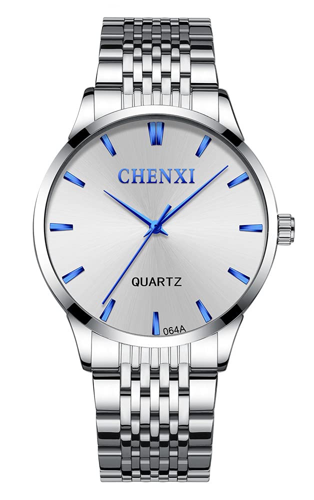 MASTOP Men's Classic Luxury Quartz Dress Watch - Stainless Steel Band, Water Resistant, Business & Formal Wear - Perfect for Office, Wedding & Special Occasions