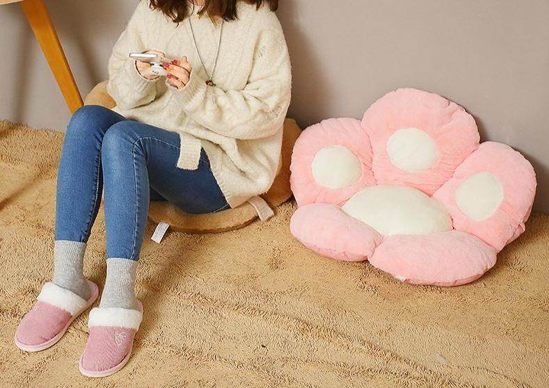 Puurrrfect Paw Pillow - Ultra Soft Pet Bed for Cats & Dogs, Cute Animal Shaped Pillow for Comfort & Relaxation - Perfect for Home, Office, or Travel Use