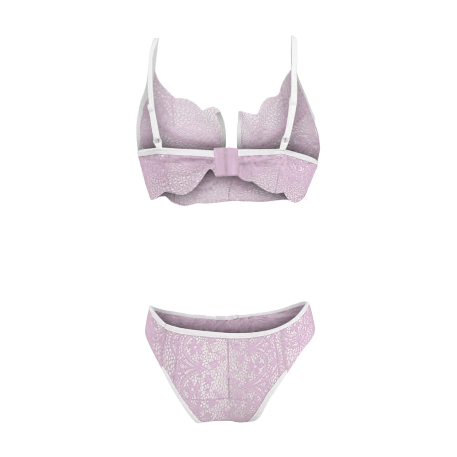 Sexy Mesh Lingerie Set for Women - See Through Teddy Babydoll Underwear in Pink | Romantic Nightwear, Boudoir Photoshoot, Valentine's Gift, Intimate Wear