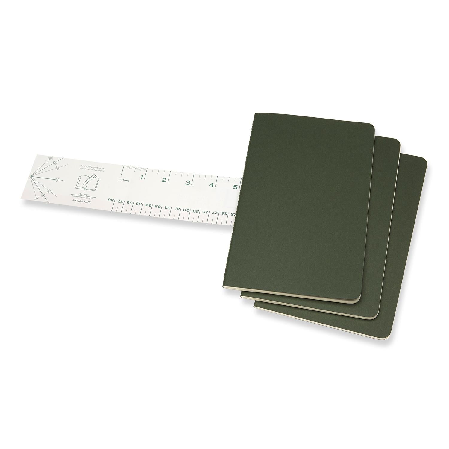 Premium Cahier Large Notebook Set - 3-Pack Lined Journal for Writing, Sketching & Note Taking - Ideal for School, Office & Creative Projects