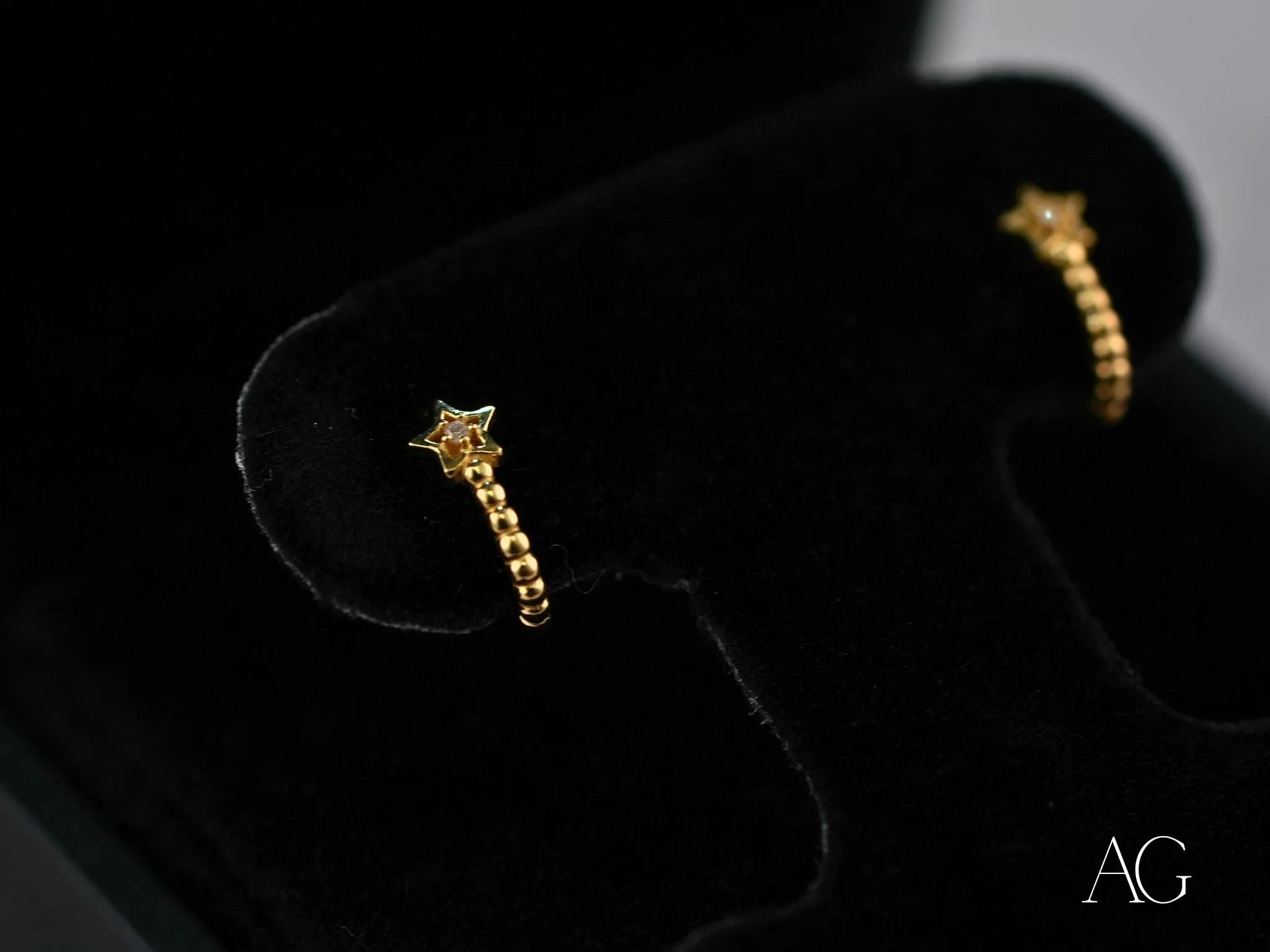18k Gold Star Earrings – Celestial Glow Dangle Earrings for Women | Perfect for Evening Parties, Weddings & Special Occasions