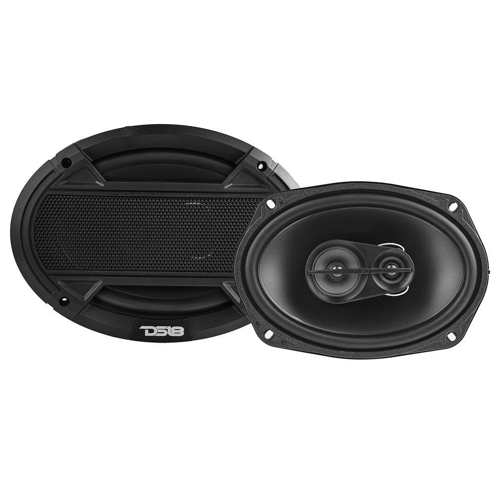 6x9 3-Way Coaxial Car Speakers 240W 4 Ohm - High Power Audio for Cars, Trucks & SUVs - Perfect for Upgrading Factory Stereo Systems