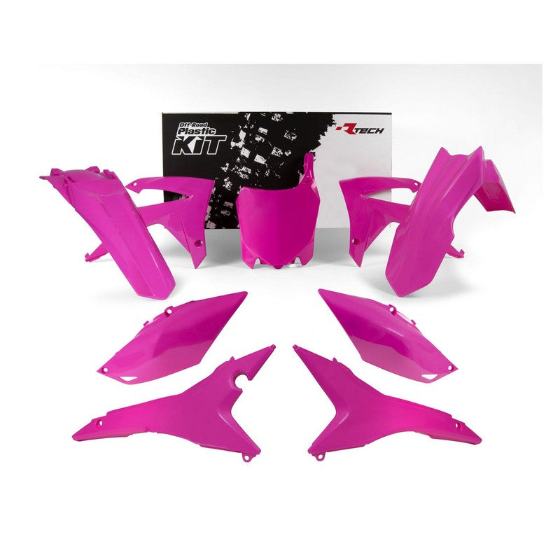 RTECH Plastic Kit - Front & Rear Fenders, Radiator Shrouds, Side Panels & Airbox Covers - Perfect for Motorcycle Customization & Off-Road Protection