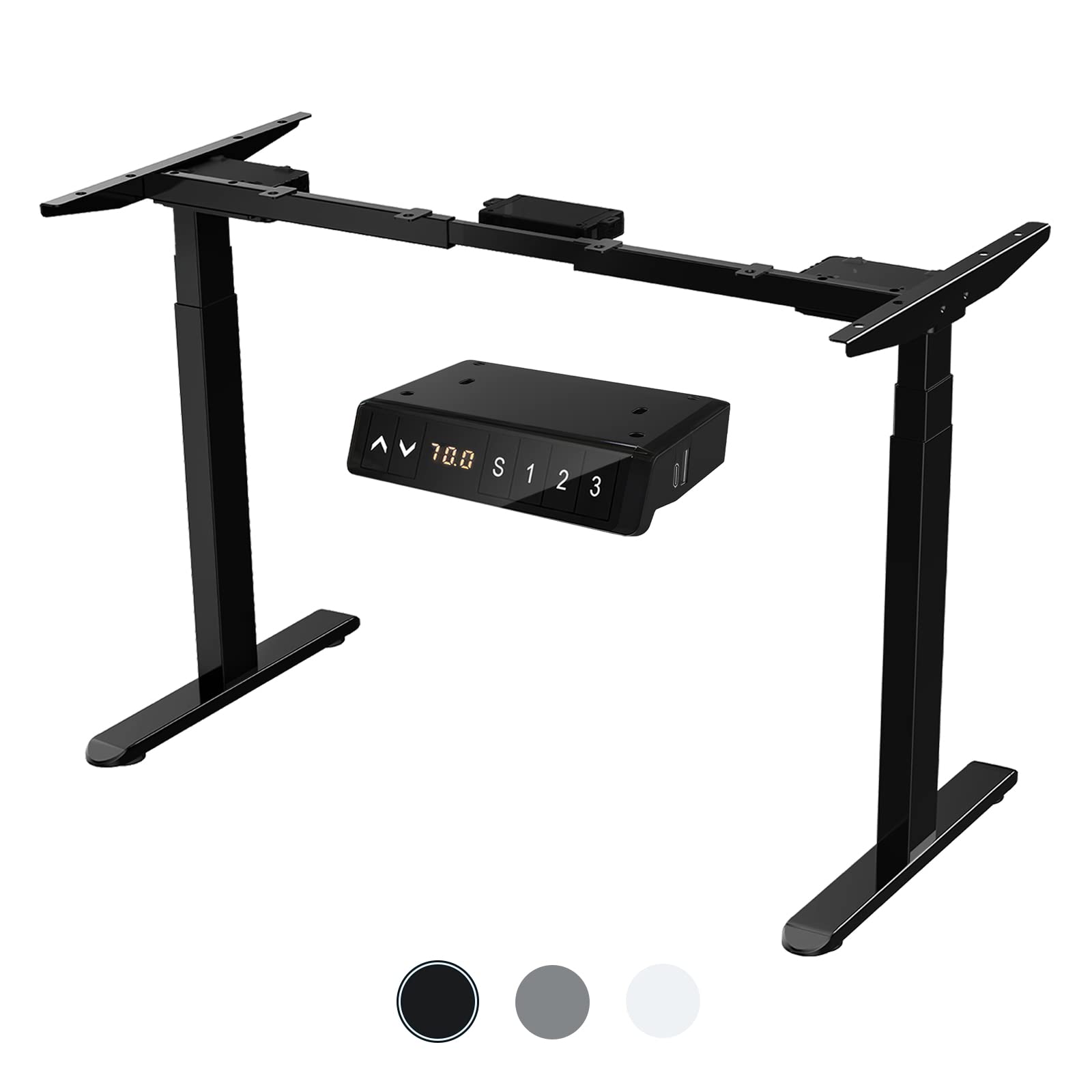 AIMEZ0 Dual Motor Electric Standing Desk Frame - Adjustable Height 27.4