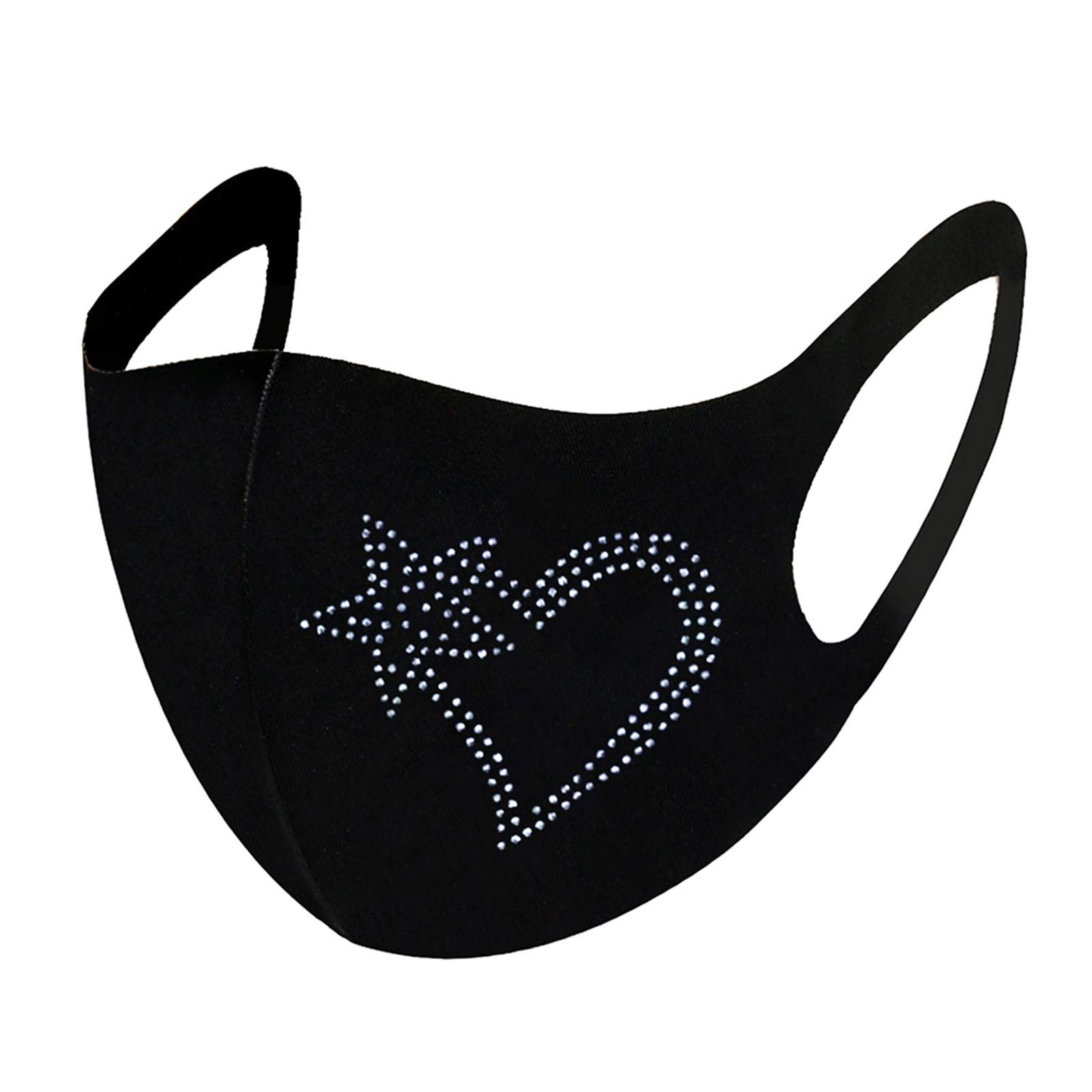 Christmas Rhinestone Face Mask - Unisex Reusable Balaclava for Winter & Outdoor Activities