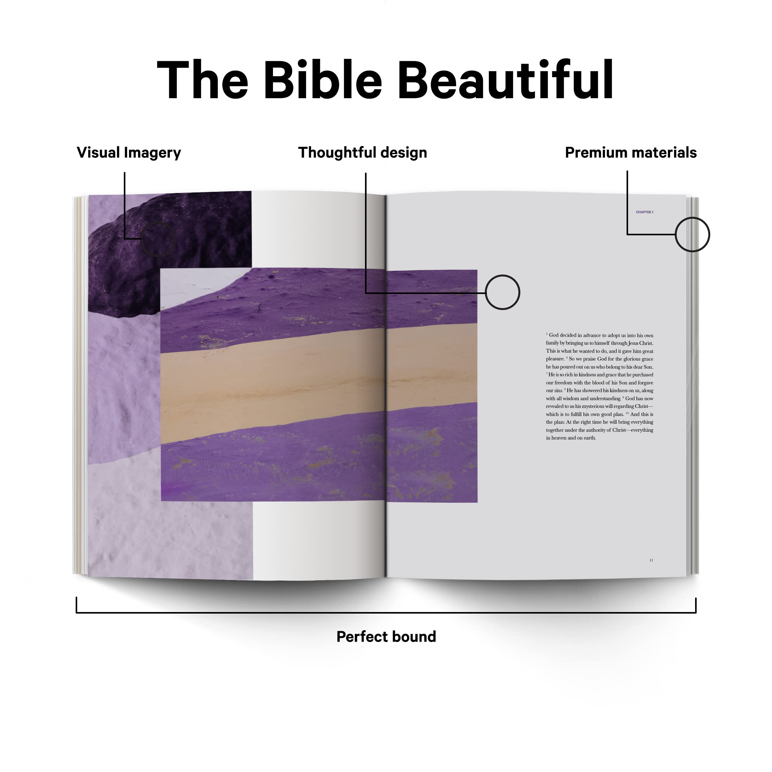 Alabaster Bible - Book of Ephesians | Premium Hardcover Scripture for Daily Devotion & Bible Study