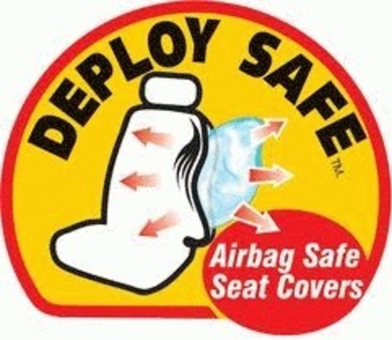 Black Bull Leather Look Seat Covers - Airbag Compatible, Safe & Durable (Size 30, Pair) - Perfect for Cars, Trucks & SUVs