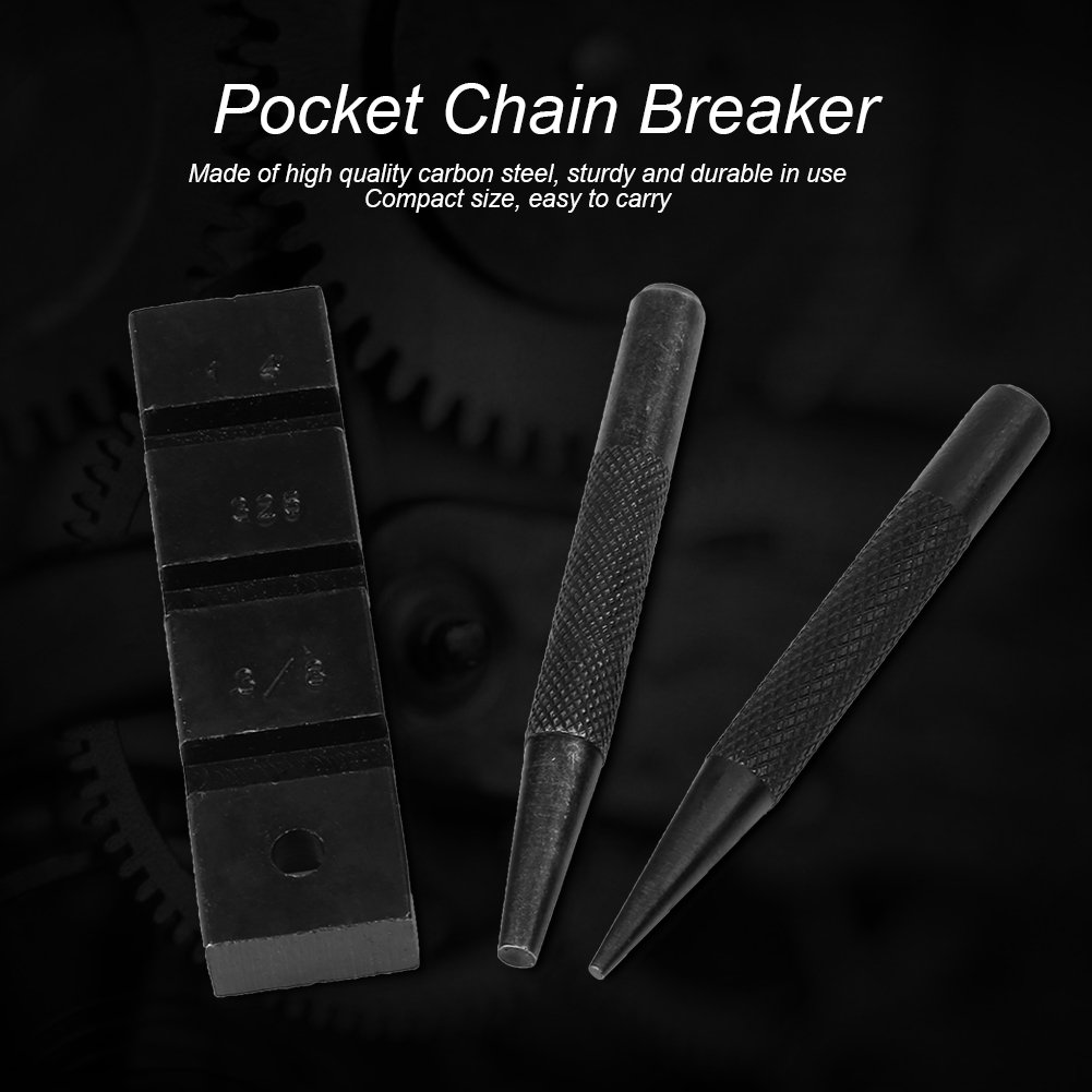 Professional Chainsaw Chain Punch & Breaker Tool Set - Haofy Chainsaw Chain Repair Kit with Joiner for Sharpening & Mending Chainsaw Chains - Perfect for Wood Cutting, Tree Trimming & DIY Chainsaw Maintenance
