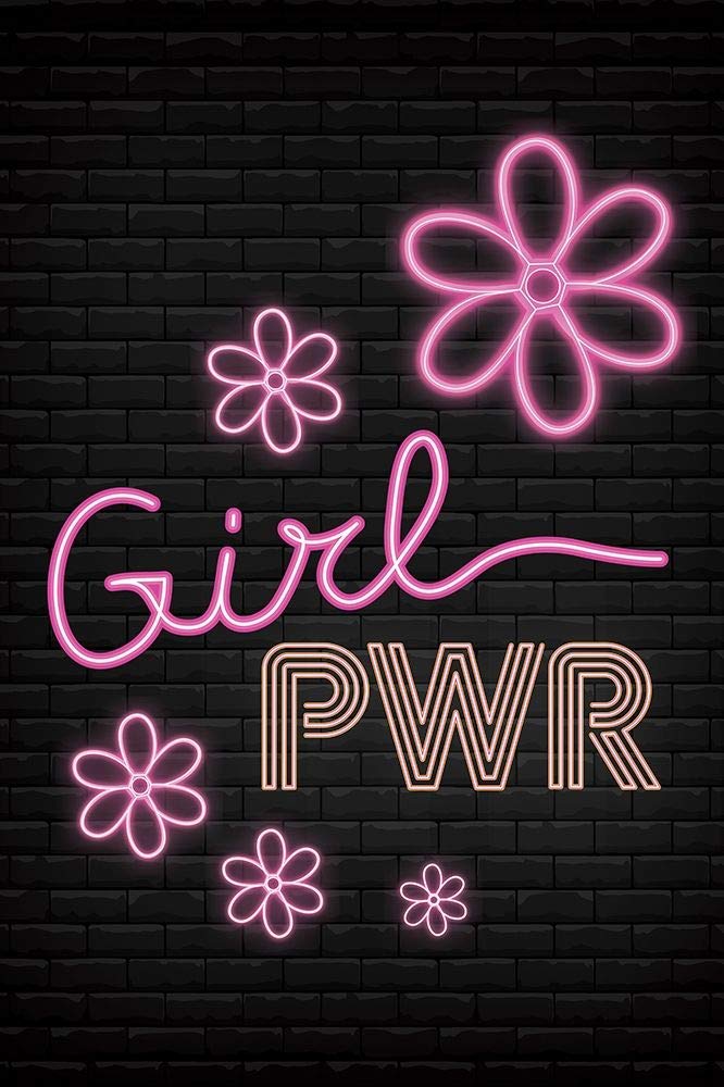 Girl Pwr by ND Art - 12x18 Inspirational Art Print Poster for Teen Girls Room Decor, Office Wall Art & Feminist Gift Idea