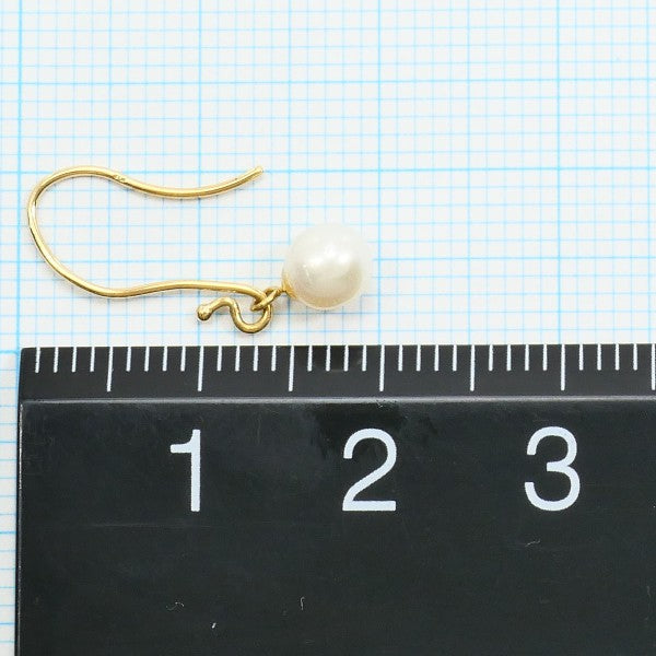 18K Yellow Gold Pearl Earrings for Women - Classic Elegant Jewelry Gift for Wedding, Anniversary & Special Occasions