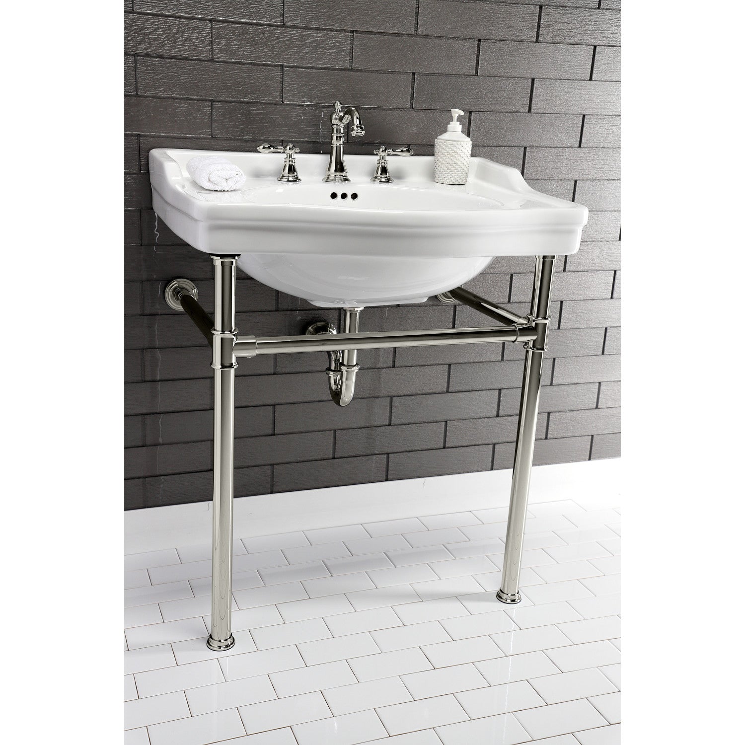 American Classic FSC1976ACL 3-Hole Widespread Bathroom Faucet with Brass Pop-Up Drain - Two Handle Deck Mount in Naples Bronze Finish | Perfect for Modern Bathroom Vanities & Powder Rooms