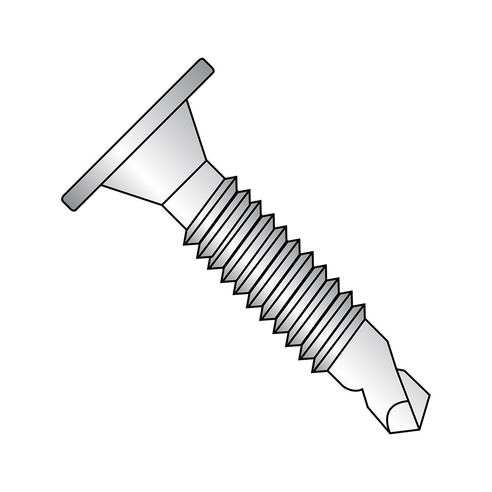 410 Stainless Steel Self-Drilling Screws #10-24, 1