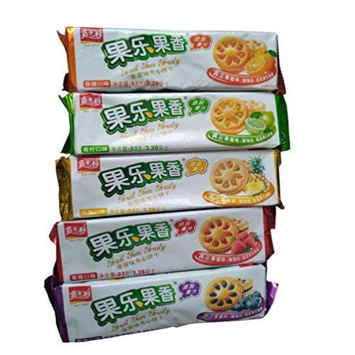 Strawberry Pineapple Blueberry Sandwich Biscuits - 3 Pack | Guangdong Snacks | Perfect for Breakfast, Snacks & Gifts