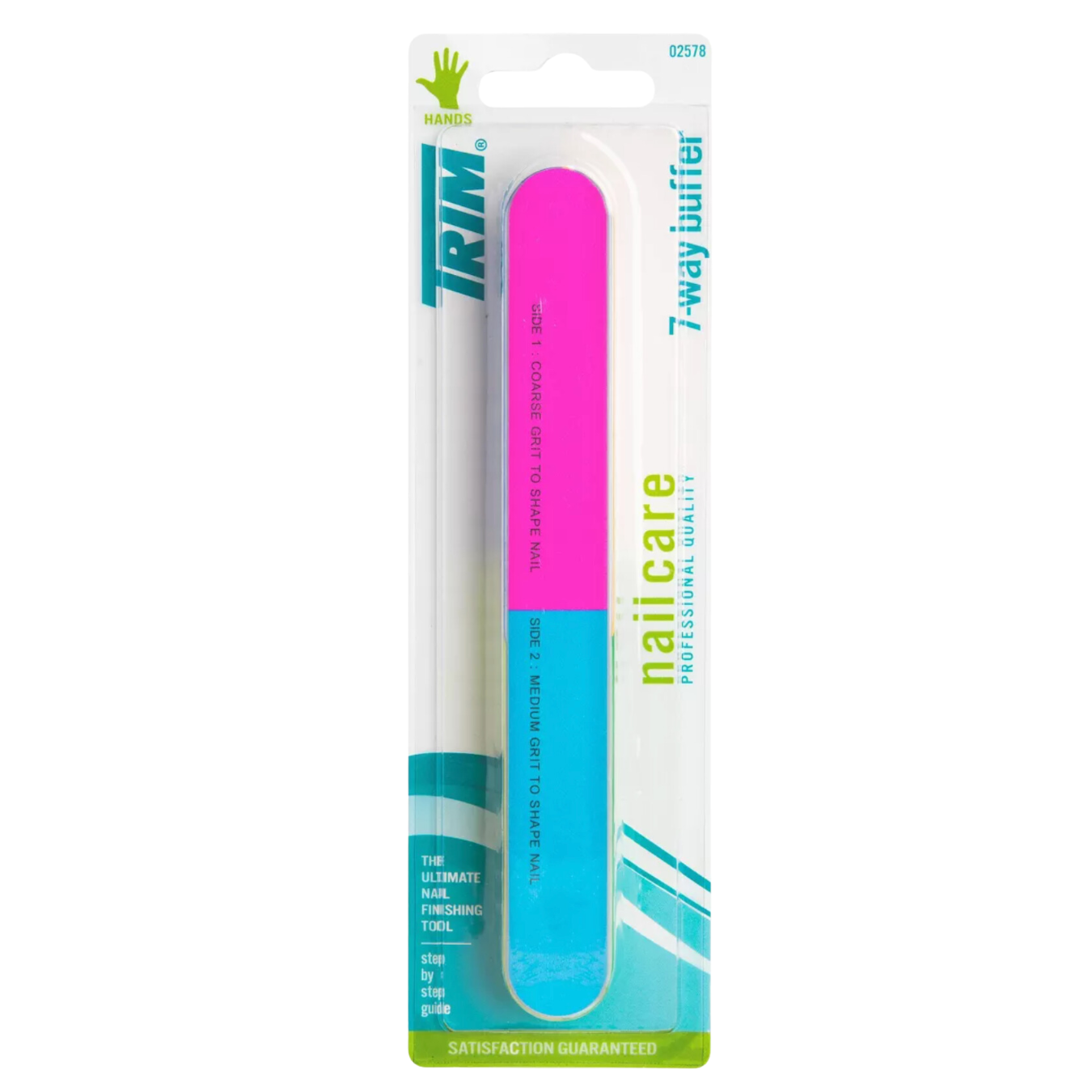 7-Way Color Coded Nail Finishing Buffer - Professional Salon Quality Nail File for Smoothing, Shaping & Polishing - Perfect for Manicures, Pedicures & At-Home Nail Care