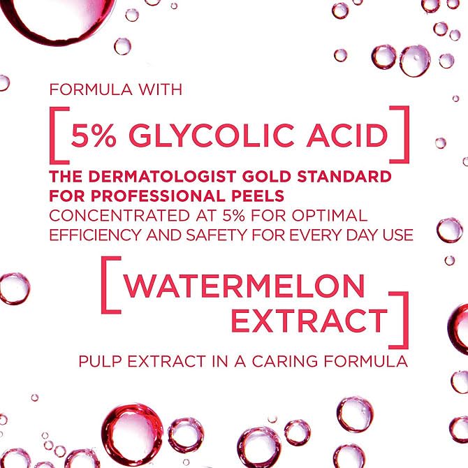 L'Oreal Revitalift Glycolic Acid Exfoliating Toner 180ml - Gentle Facial Peeling for Smooth, Glowing Skin - Perfect for Daily Skincare & Anti-Aging Routine
