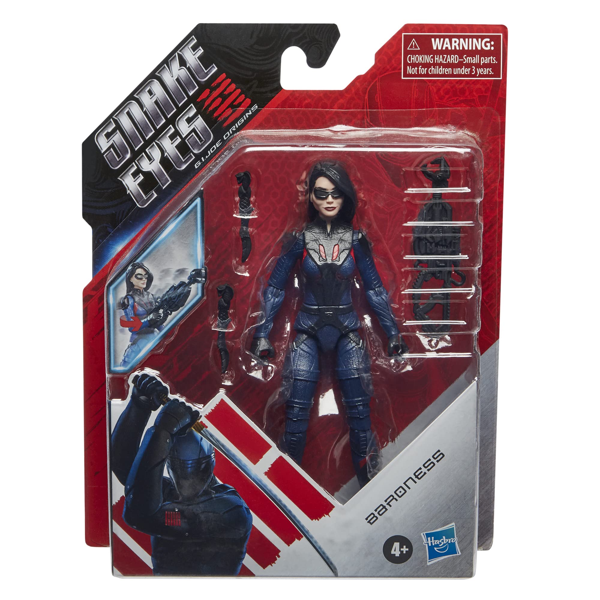 Snake Eyes vs Baroness Action Figure - G.I. Joe Origins Collectible Toy with Articulation & Accessories | Perfect Gift for Kids 4+ | Battle Play, Display & Collection Scenes