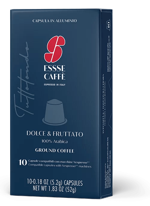 Essse Nespresso Compatible Coffee Pods - Tuttotondo (10 Count Box) - Rich & Smooth Espresso for Home or Office Use
