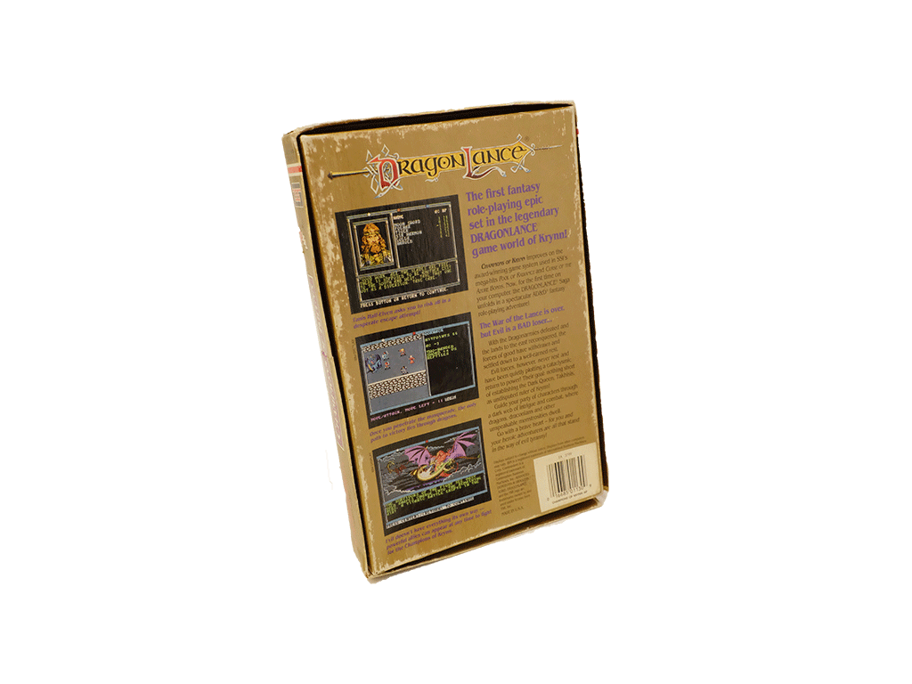 Advanced Dungeons and Dragons Video Game with Box, Software & Instructions - Apple Champions of Krynn RPG for Fantasy Adventure Gaming