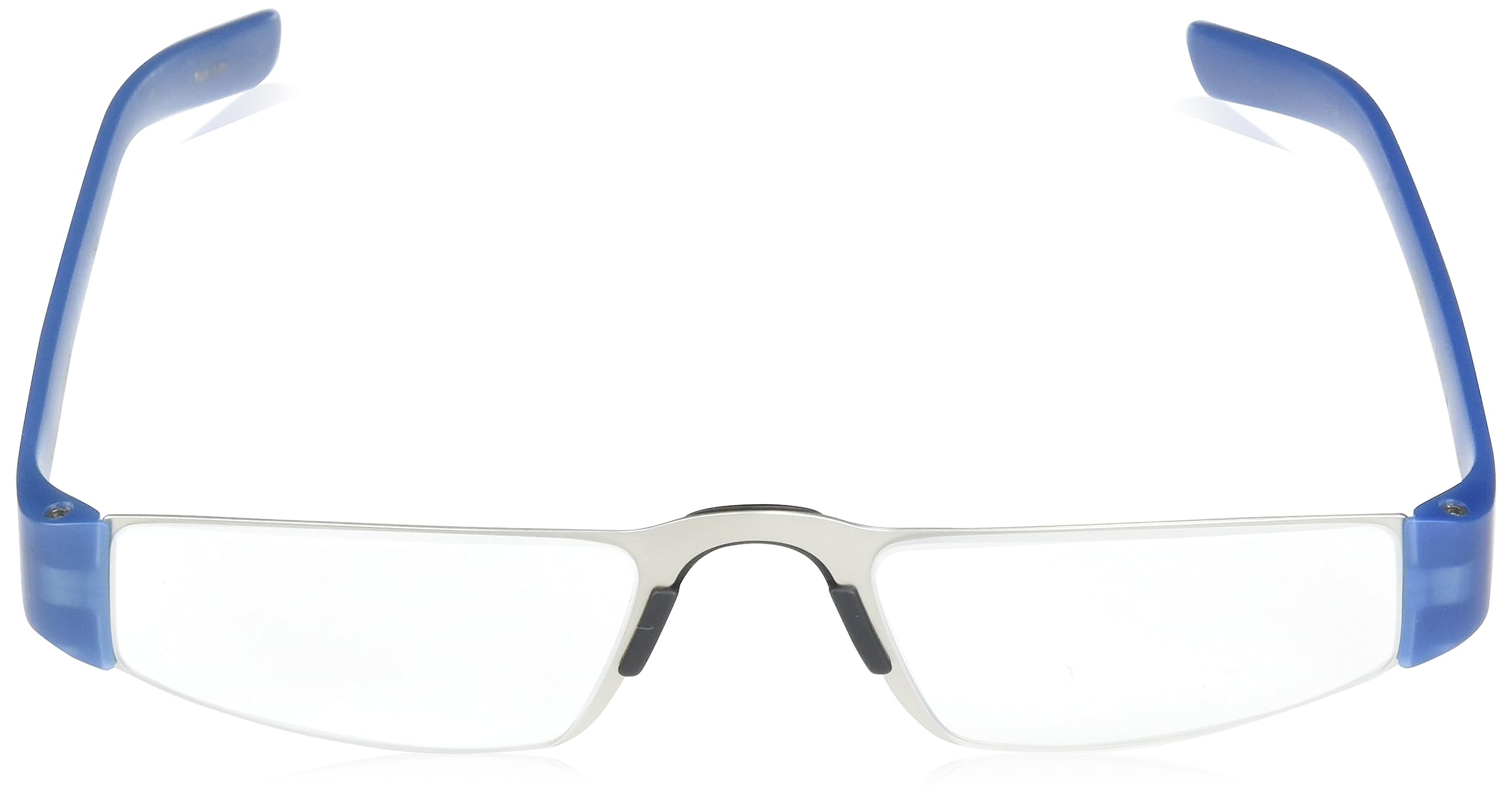 Porsche Design P8801 Iconic Reading Glasses - Silver & Blue Lens, 1.00 Magnification - Stylish Eyewear for Reading, Work & Everyday Use