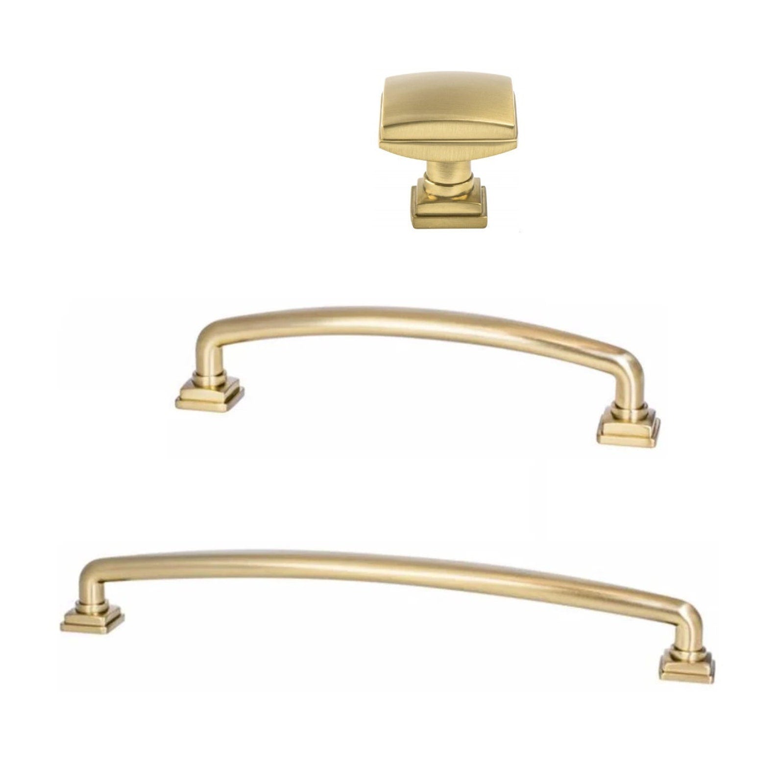 Kelly No.2 Champagne Bronze Cabinet Knobs and Drawer Pulls - Elegant Hardware for Kitchen Cabinets, Dressers & Furniture Upgrades