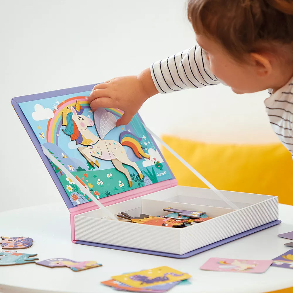 Magical Unicorn Magnetic Books for Kids - Interactive Learning & Storytelling | Perfect for Travel, Bedtime & Classroom Activities