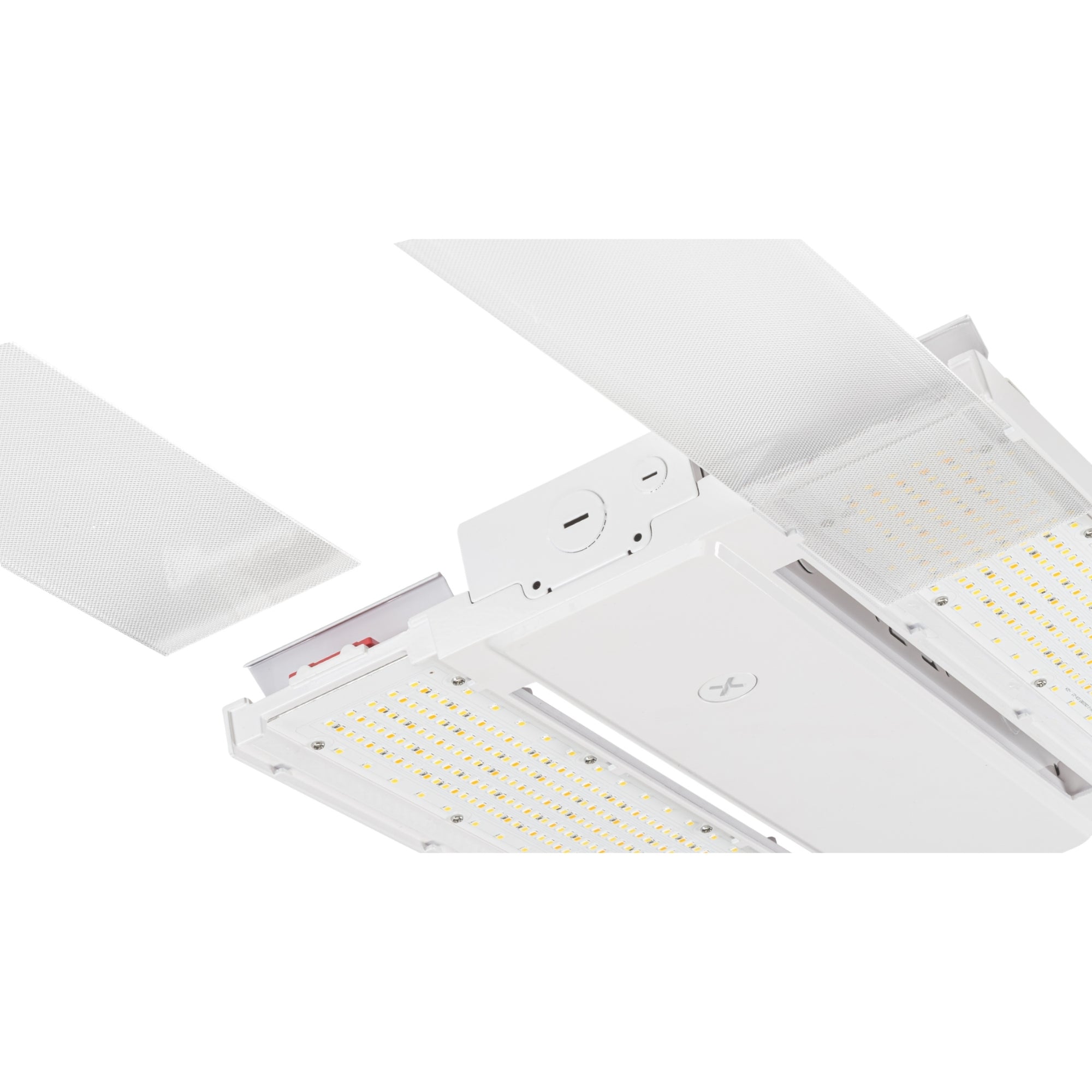 2ft LED Linear High Bay Light - 215W, 32870 Lumens, 4000K/5000K Color Temperature, 120-277V - Perfect for Warehouses, Garages, and Industrial Spaces