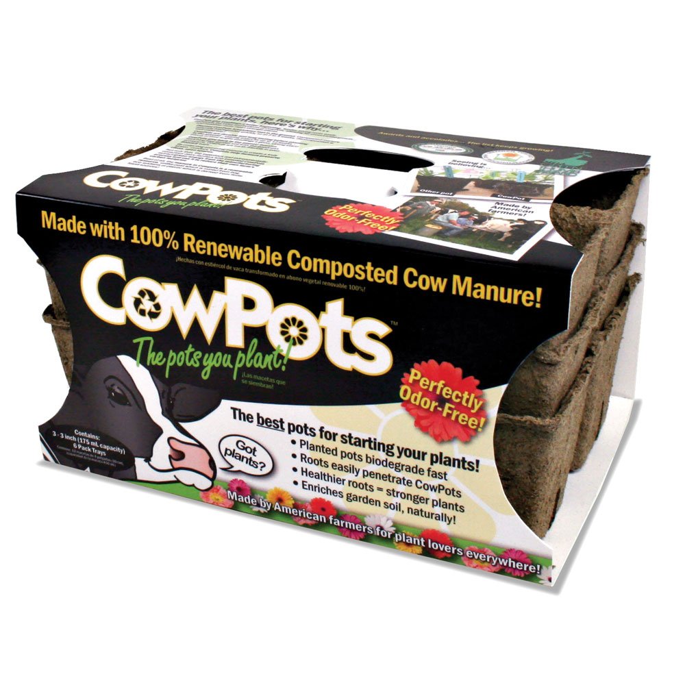 Eco-Friendly Biodegradable Planting Pots - 3 Flats with 6 Cells Each (3-Inch Pots) for Seed Starting & Garden Transplanting | Perfect for Indoor Herb Gardens & Outdoor Plant Nurseries