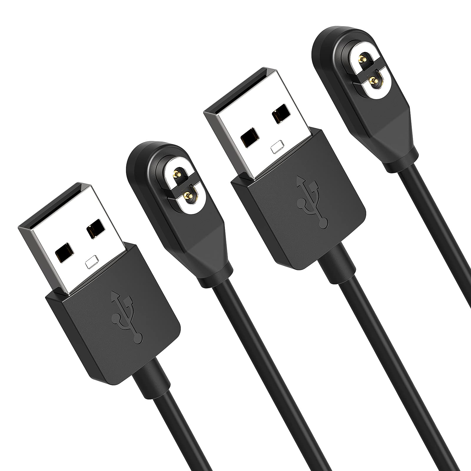 2-Pack Magnetic Charging Cable for Aftershokz Aeropex AS800/OpenComm ASC100SG & Shokz OpenRun Pro/Mini - USB Charger Cord Accessories for Bone Conduction Wireless Headphones | Perfect for Workouts, Running, Travel & Daily Use