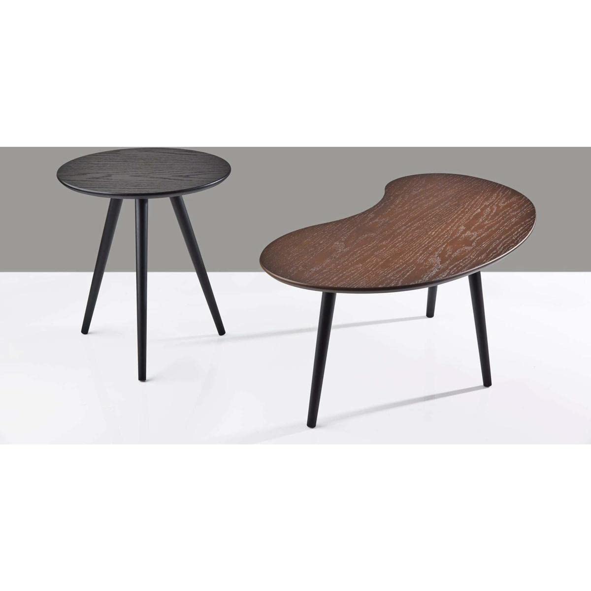 Adesso Gilmour Modern Nesting Tables Set of 3 - Space Saving Side Tables for Living Room, Bedroom, Office - Wooden Coffee Table with Storage Shelf - Home Decor Furniture for Small Spaces