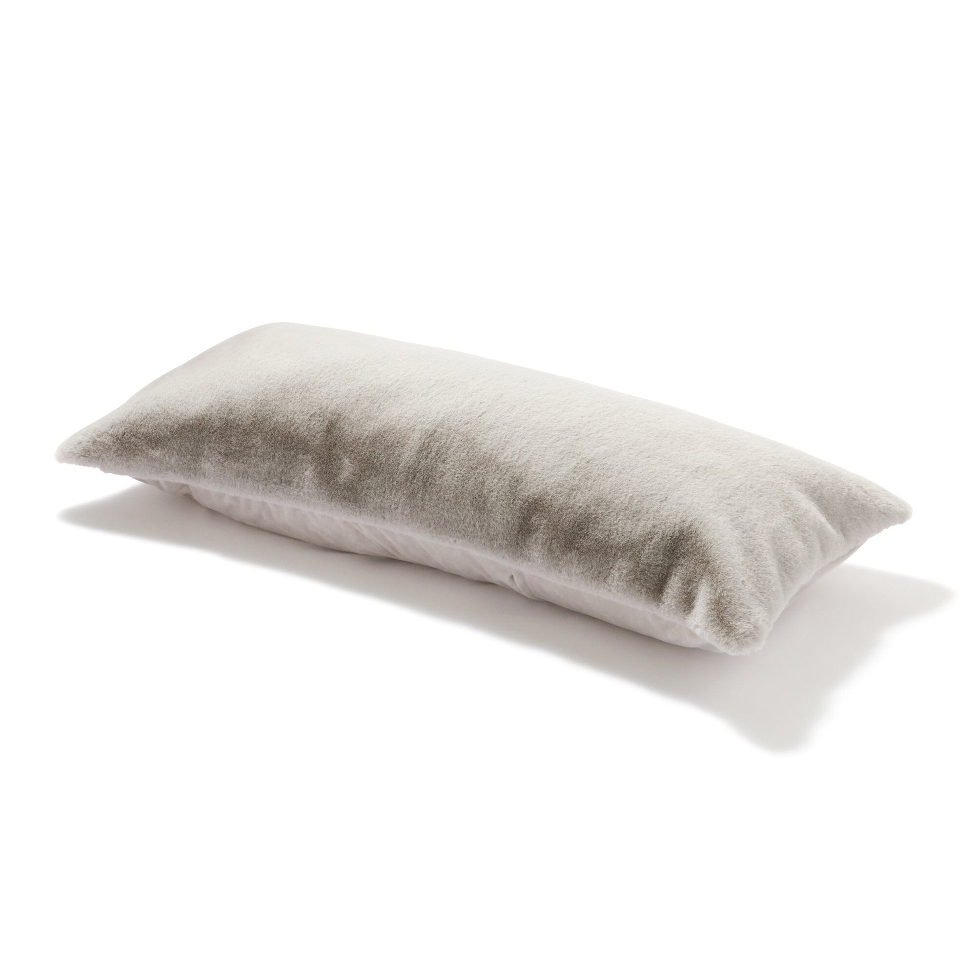 Premium 1000x450mm Grey Faux Fur Cushion Cover - Soft & Luxurious Throw Pillow Case for Sofa, Bed, and Home Decor