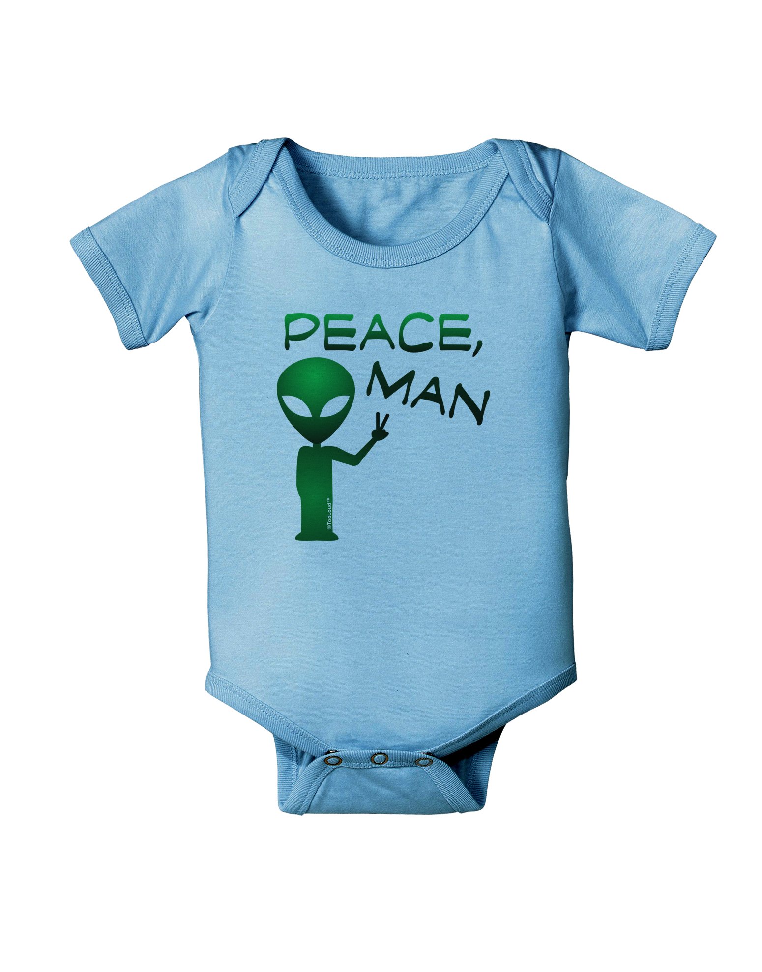 TOOLOUD Peace Man Alien Baby Romper Bodysuit - Cute Cartoon Onesie for Newborns & Infants - Perfect for Photo Shoots, Birthday Parties & Everyday Wear