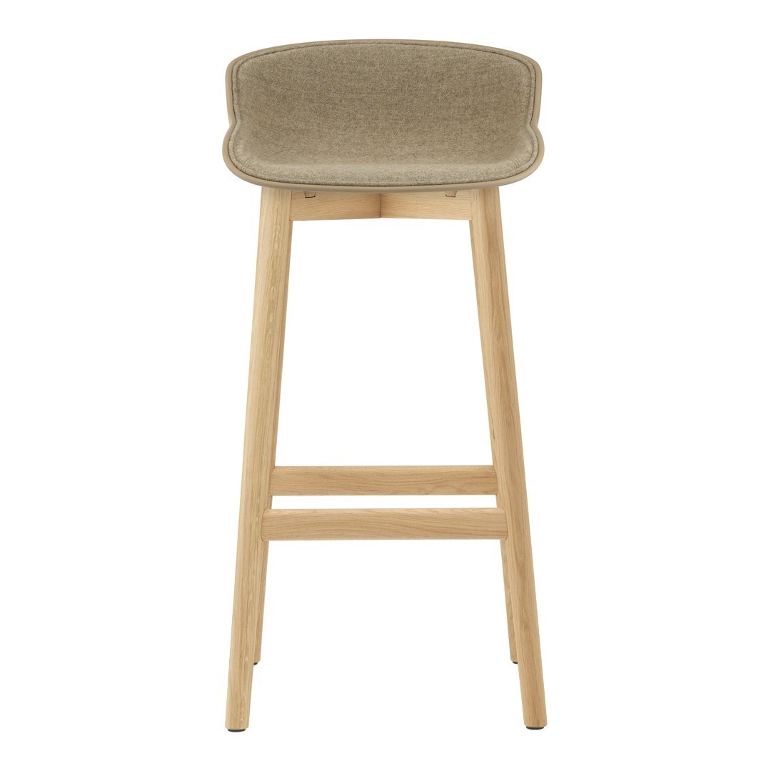 Premium Hyg Bar Stool with Comfortable Front Upholstery & Sturdy Wood Base - Perfect for Home Bars, Kitchen Islands & Modern Dining Areas