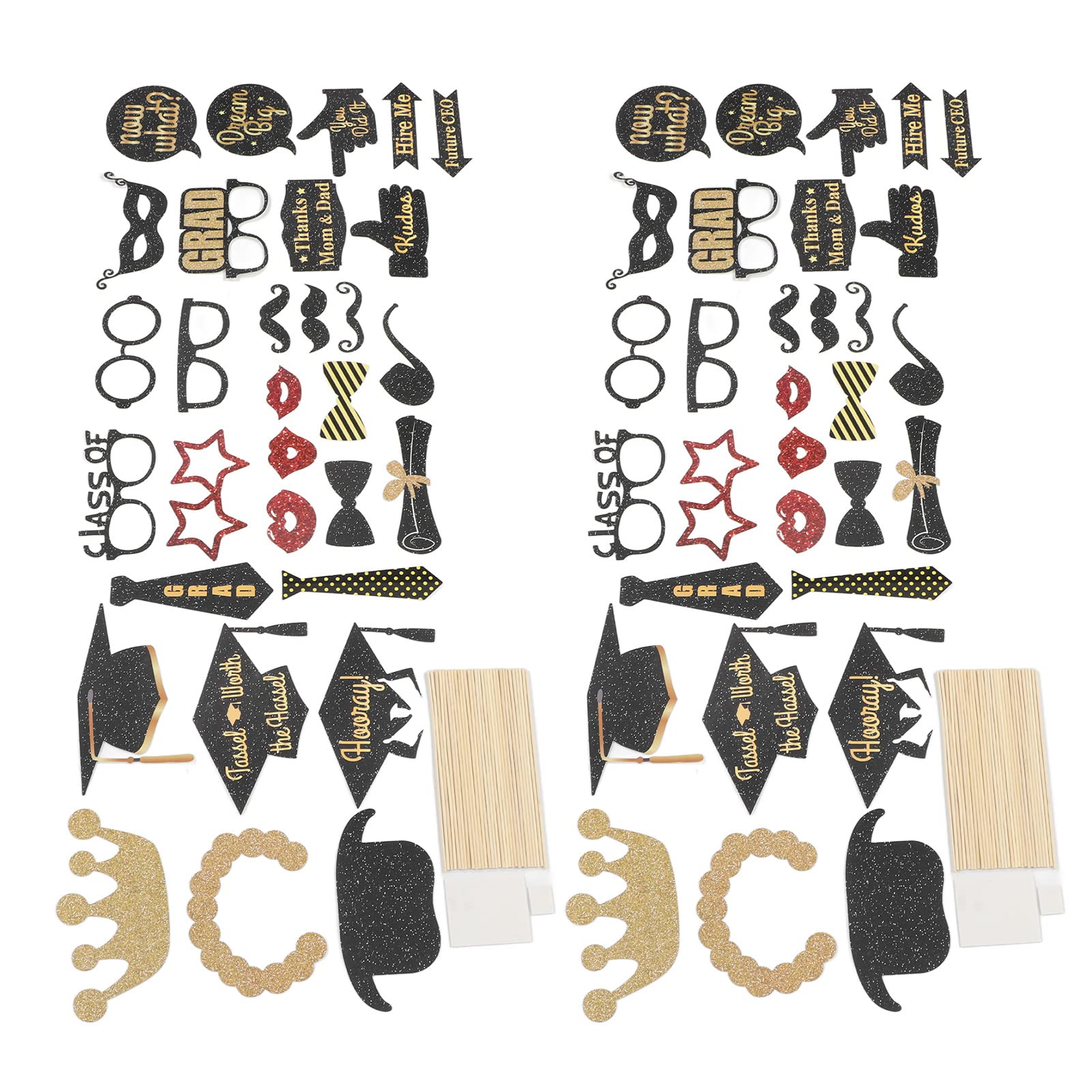 Graduation Photo Booth Props - High-Quality Paper Decorations with Fine Details for Graduation Party, Photo Frames & Scrapbooking | Perfect for Graduation Ceremony, School Events & Memory Keepsakes