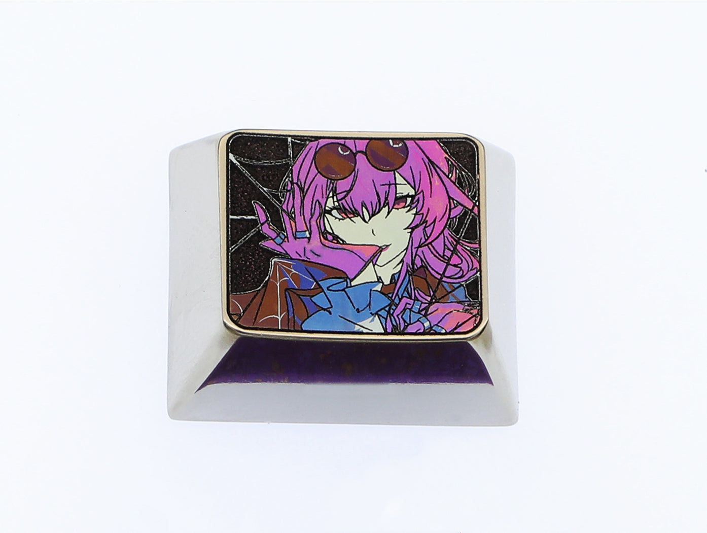 Honkai: Star Rail Kafka 1.25U Colored Titanium Alloy Carved Keycaps - Custom Mechanical Keyboard Keycaps for Gaming & Typing Enthusiasts | Perfect for PC, Laptop & Office Setup