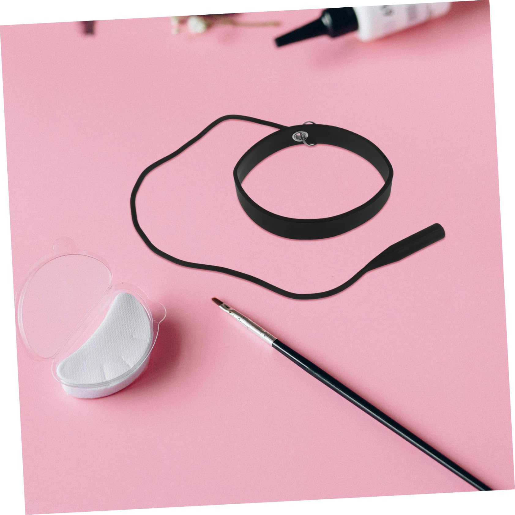 Professional Eyelash Extension Tweezers with Wristband - Essential Lash Tool for Salon & Home Use - Perfect for DIY & Professional Lash Artists