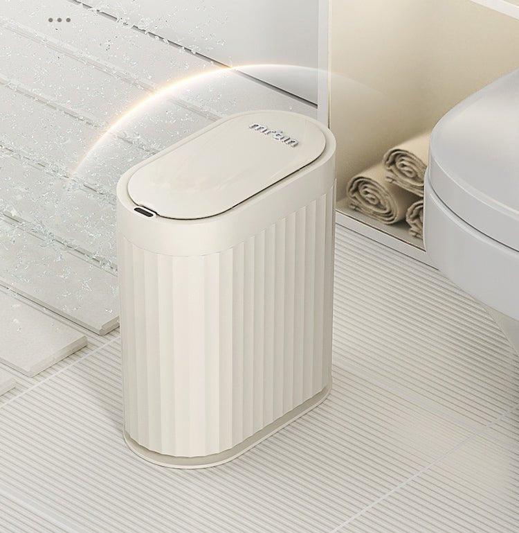 Smart Motion Sensor Trash Can - IPX5 Waterproof, Odor-Proof Design for Kitchen, Bathroom & Office - Hands-Free Automatic Waste Bin with Lid