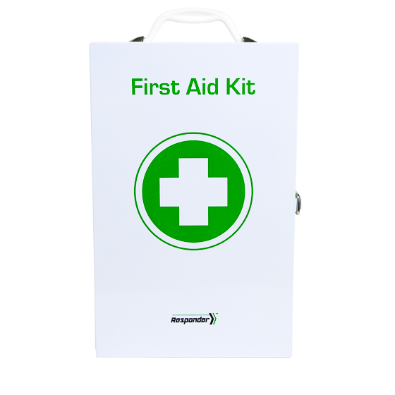 Responder 4 Series Metal First Aid Kit - Premium Emergency Medical Supplies for Home, Car, Workplace & Outdoor Adventures