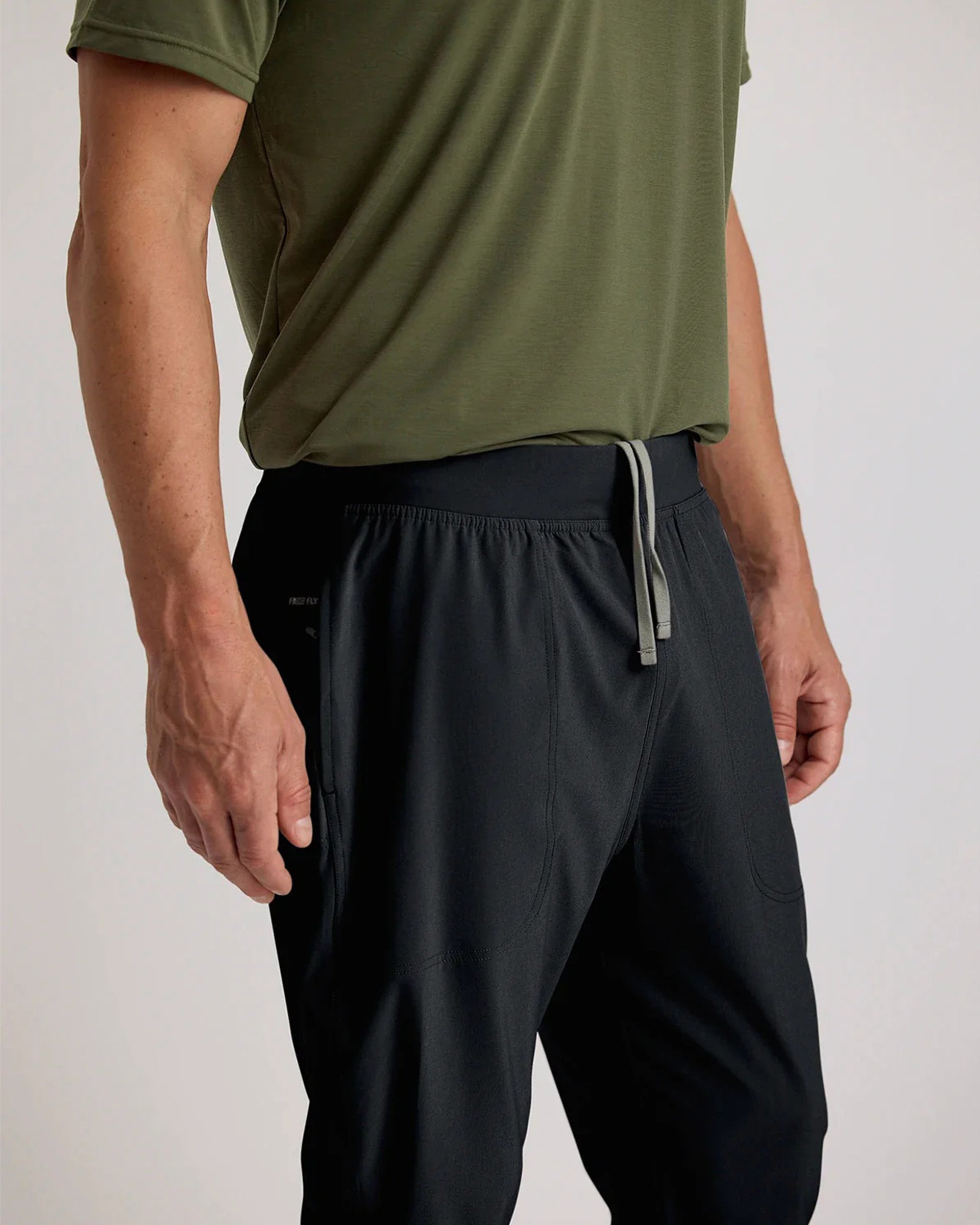 Active Breeze Jogger Pants for Men & Women - Lightweight Breathable Running Workout Pants in Black Sand Color - Perfect for Gym, Yoga, and Casual Wear
