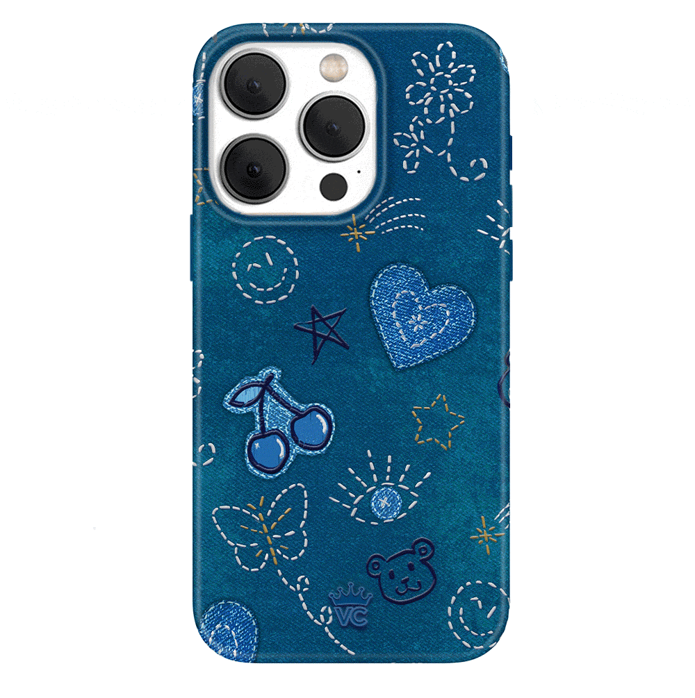 Stylish Blue Denim iPhone Case - Trendy & Protective Cover for iPhone 13/14/15 Pro Max - Perfect for Everyday Use, Travel & Fashion Accessories