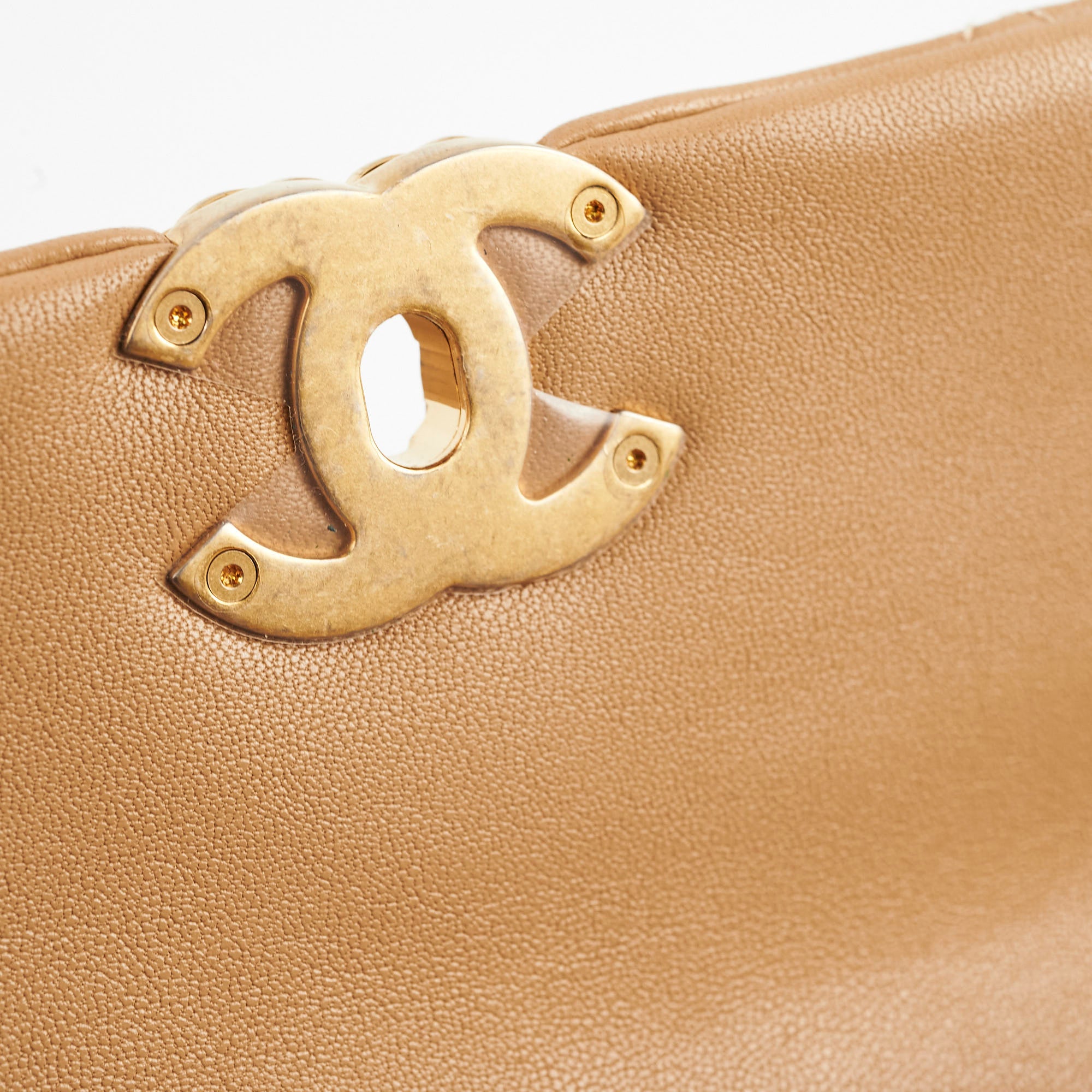 Chanel 19 Quilted Waist Belt Bag in Beige Calfskin Leather - Luxury Crossbody Fanny Pack for Women, Perfect for Daily Use, Travel & Fashion Outfits