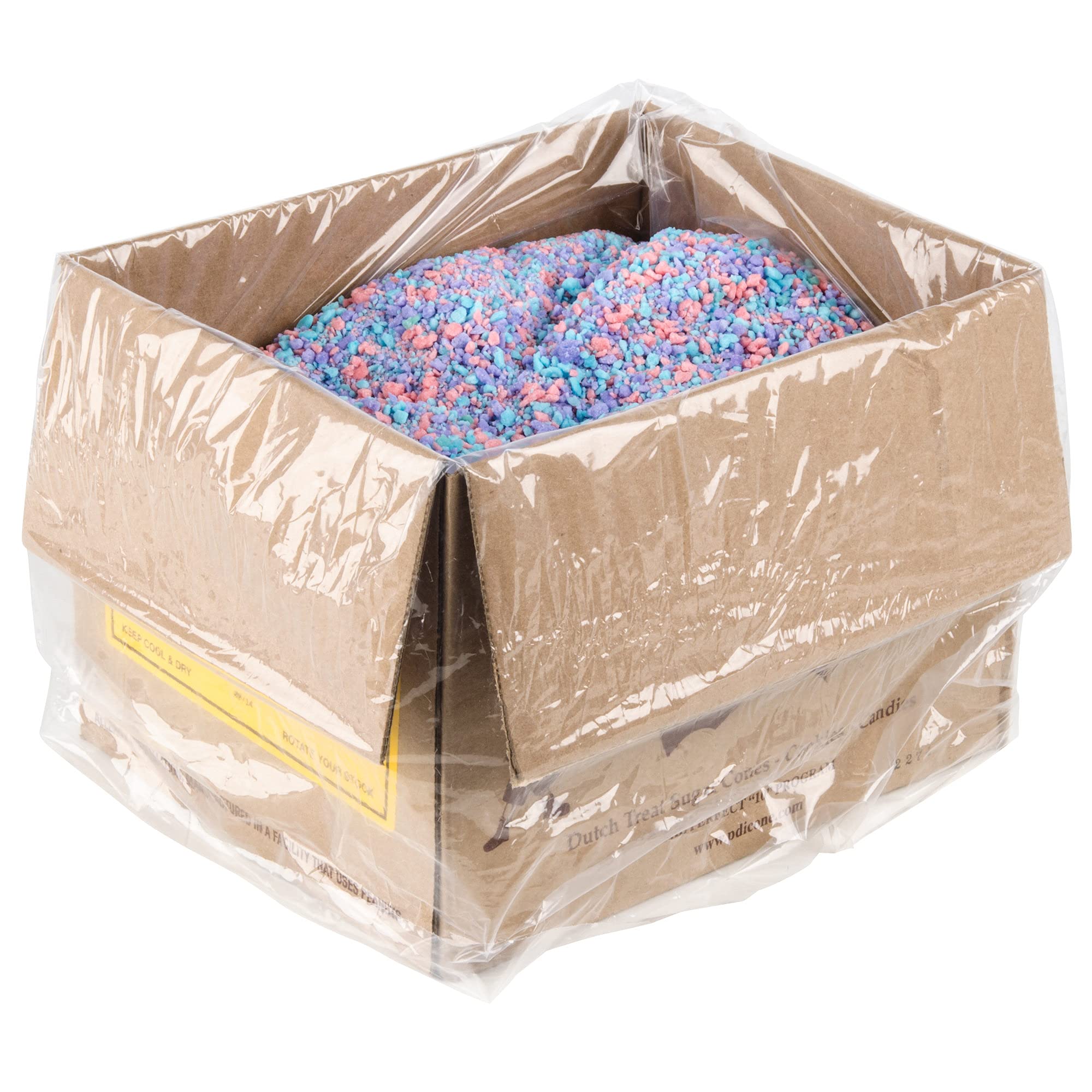 Dutch Treat Cotton Candy Crunch Ice Cream Topping - 10 lb Bulk | Sweet & Colorful Dessert Sprinkle for Sundaes, Milkshakes, Cakes & More
