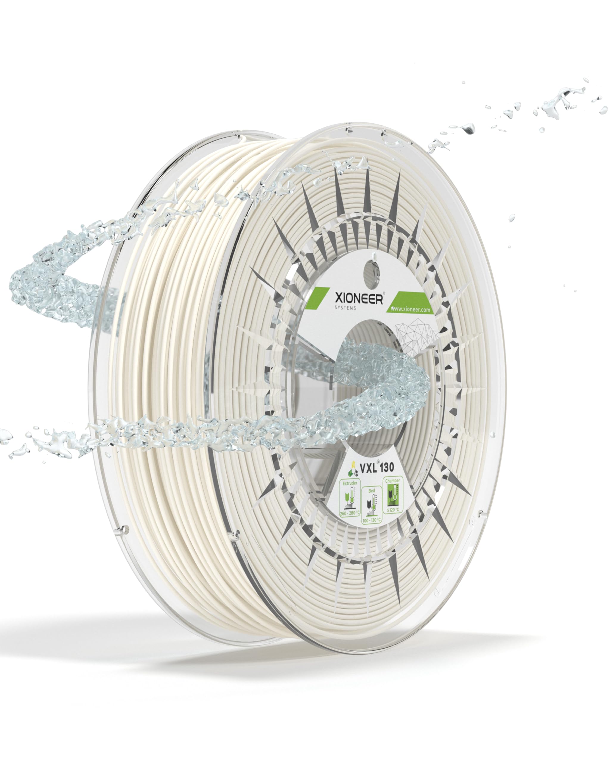 High-Quality 3D Printer Filament - VXL 130 Soluble Support Material | Superior to PVA & BVOH | Strong Adhesion for PC, PPS & More | Clog-Free Printing | Easy Storage (1.75mm, 750g) | Perfect for Complex Prints, Multi-Material Models & Professional 3D Prototyping