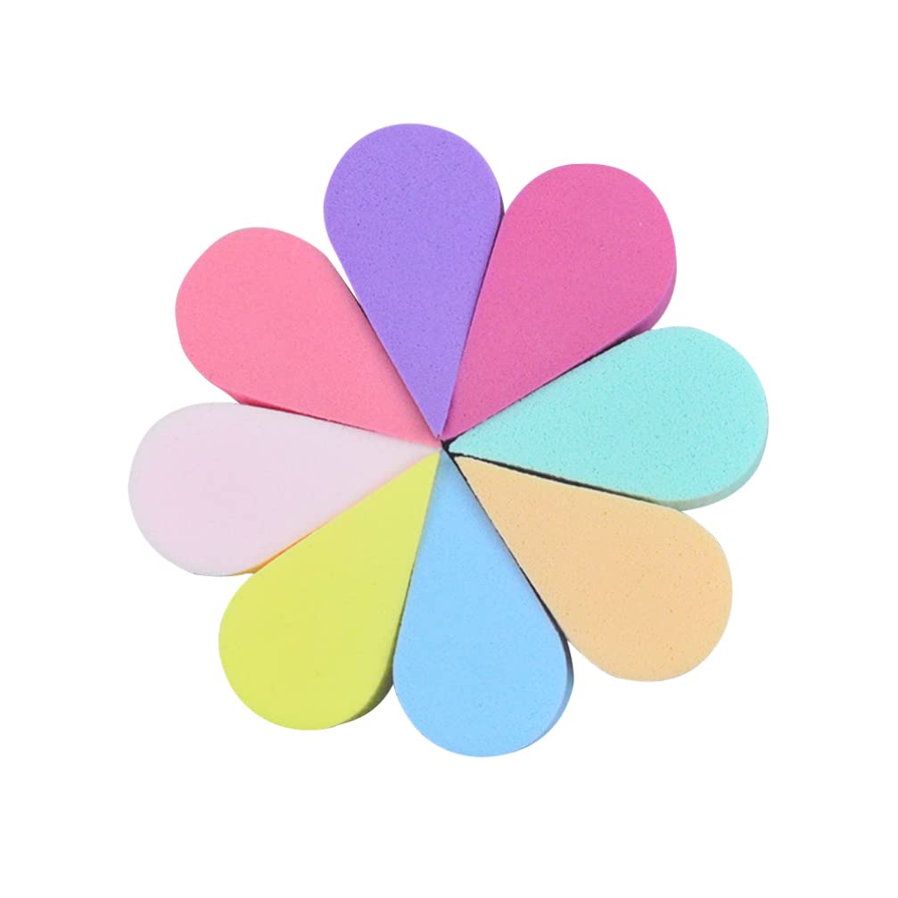 8pcs Soft Petal Makeup Sponges - Colorful Facial Cleansing & Beauty Blenders for Foundation, Concealer & Powder Application | Gentle Makeup Puff for Flawless Blending | Perfect for Daily Makeup & Travel (Mixed Colors)