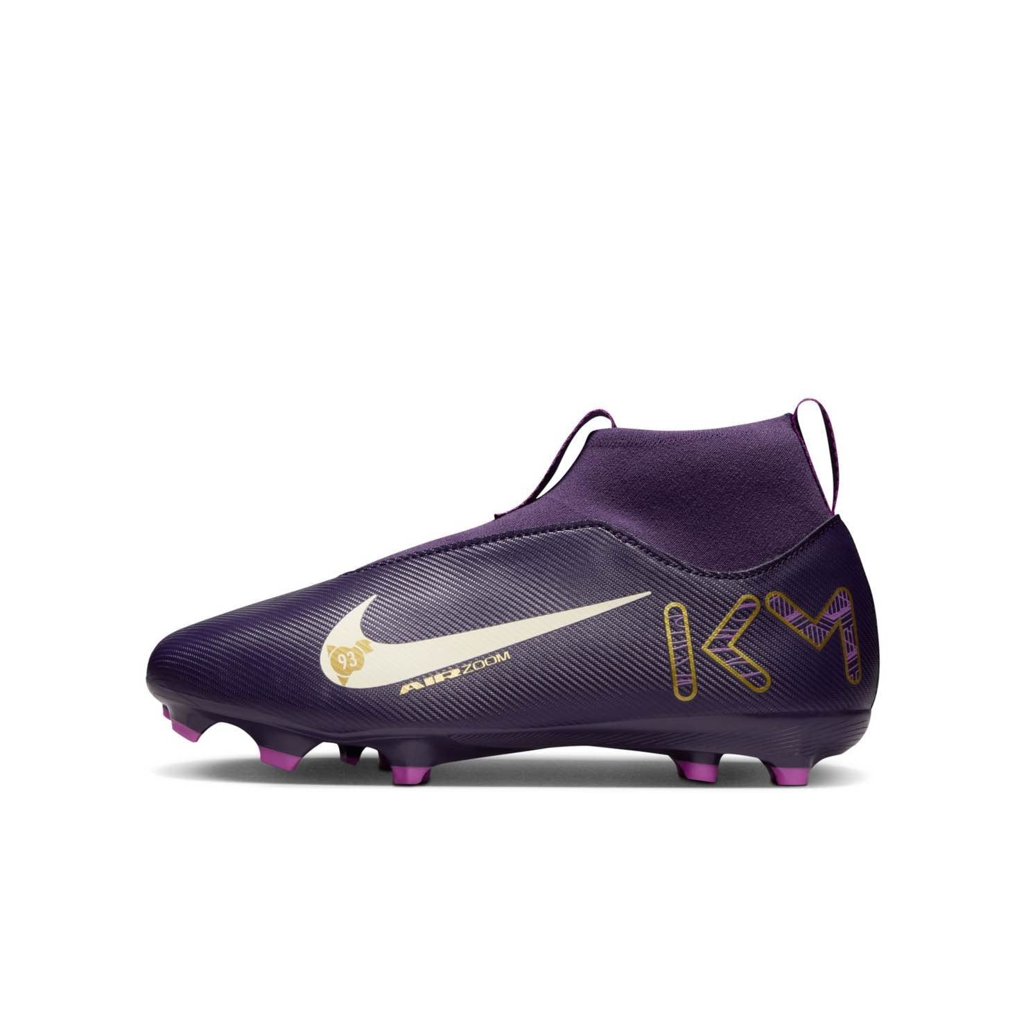 Nike Jr. Mercurial Superfly 10 Academy Kylian Mbappé Soccer Cleats - Youth Football Shoes for Artificial Grass - Perfect for Training & Matches