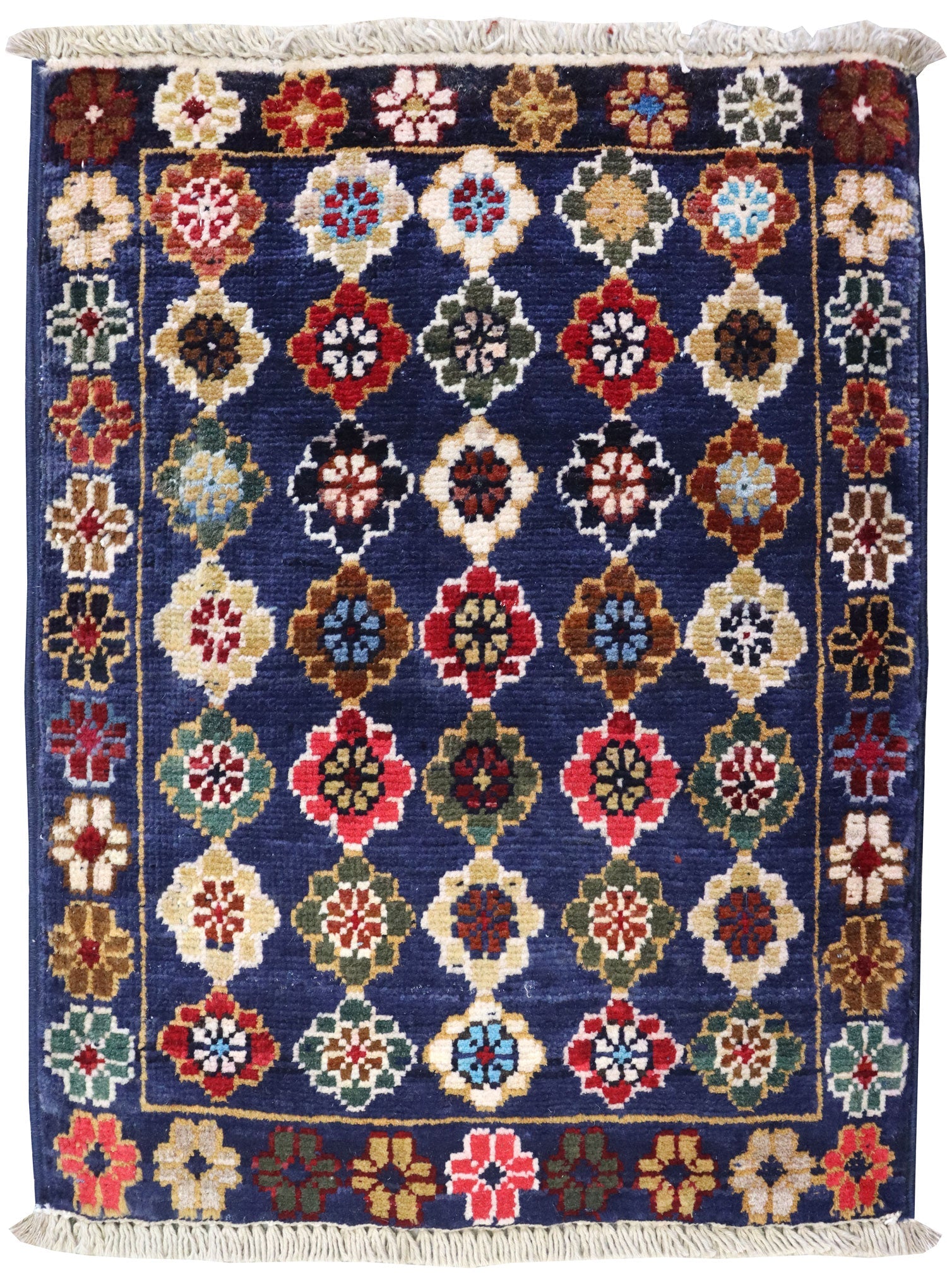 Handwoven Afghan Tribal Rug - Authentic Village J66035 Design for Boho Home Decor, Living Room, Bedroom & Office