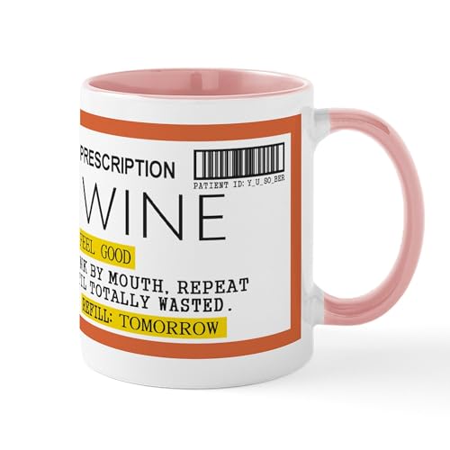White/Pink Inside - Wine Prescription Mugs