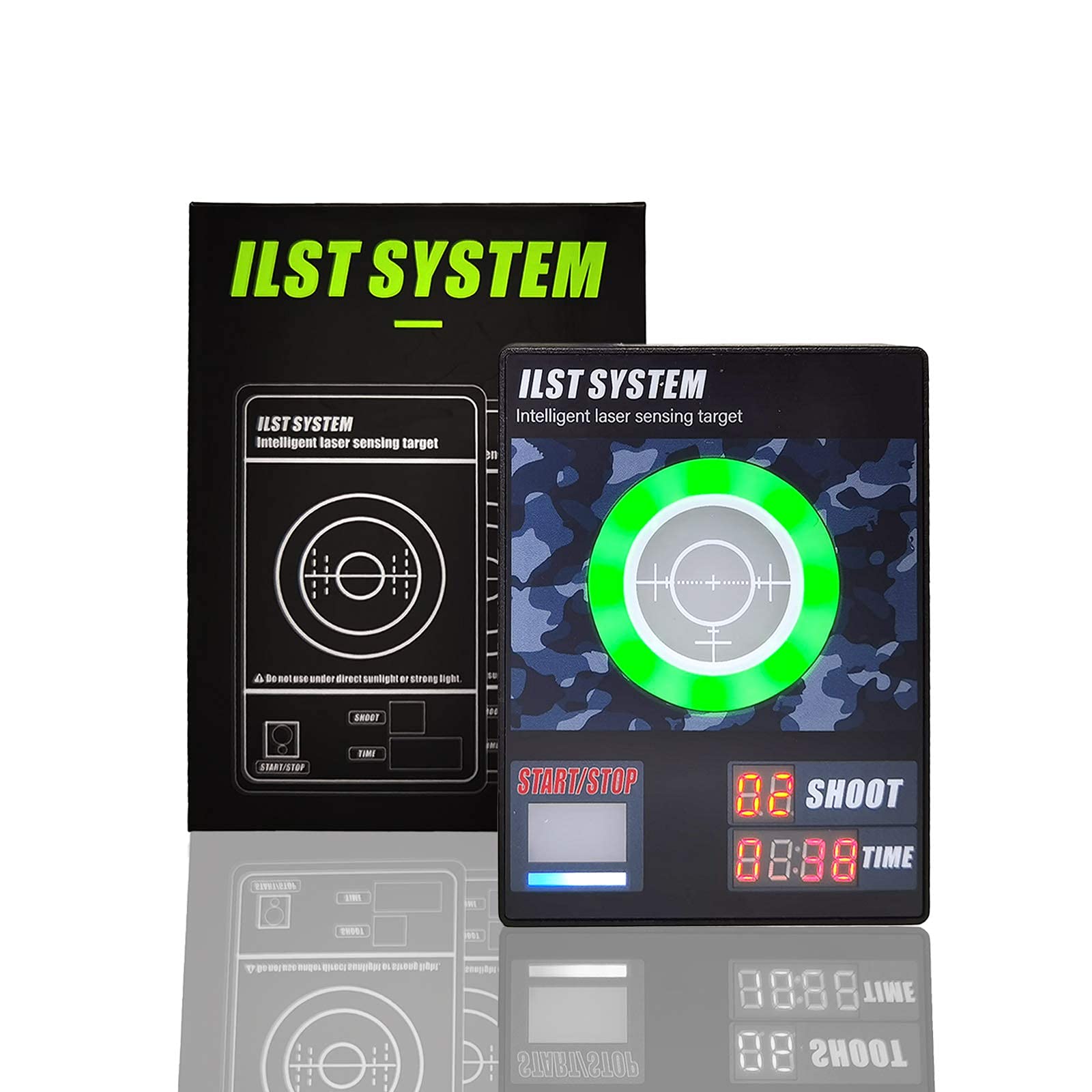Laser Training Target with Sound & Timer - Dry Fire Practice for USPSA, IPSC, APSC, IDPA - Perfect for Indoor Shooting Drills & Firearm Safety Training